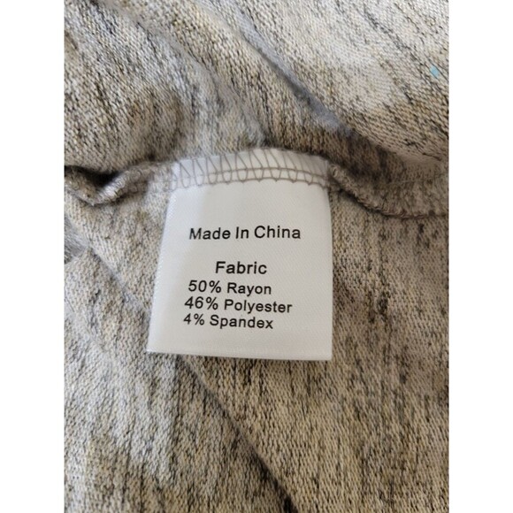 Bearsland Maternity XL Nursing Top Long Sleeve Oatmeal Layered Stretch F11.1 - Picture 11 of 13